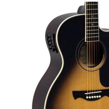 Imagem de Violão Tagima Rio Negro Vsb Vintage Sunburst Cutaway Destro Okoume