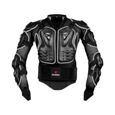 Imagem de Jaqueta De Motocross Com Armadura Protetora Para Peito E Costas Certif