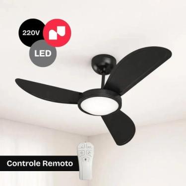 Imagem de Ventilador de Teto 96cm com Luz LED Controle Remoto 220V Potente e Sil