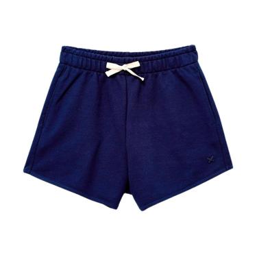 Imagem de Shorts Hering Azul Marinho Infantil Menina Moletom Runner-Feminino