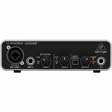 Imagem de Interface de Áudio 2 IN x 2 OUT c/ USB U-Phoria UMC22 - Behringer - Be