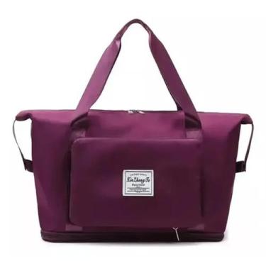 Imagem de Bolsa Treino Passeio Viagem Dobrável - BNT Bolsas, Violeta