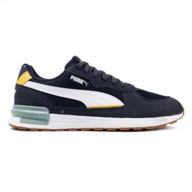 Imagem de Tênis Puma Graviton Masculino, 39, Marinho, Branco