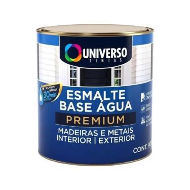 Imagem de Tinta Esmalte Sintetico Branco Acetinado Agua 900ml Universo