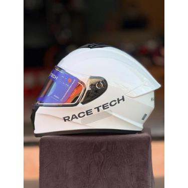 Imagem de Capacete race tech hit monocolor, Branco
