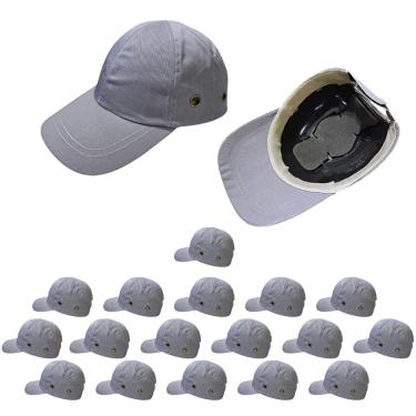 Imagem de Bone com Capacete EPI Kit 17 Uni Obra Construcao Seguranca Casquete Reparo Conserto Trabalho Protecao Resistente