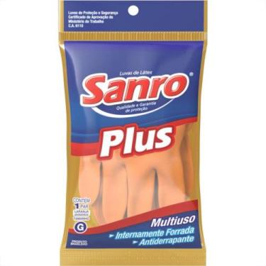 Imagem de Luva Sanro Plus Forrada Laranja(M) Par