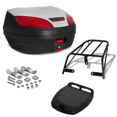 Imagem de Baú Bauleto 52 Litros Pro Tork Com Bagageiro Moto Ybr 125 2000 Até 200
