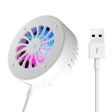 Imagem de LAHappy Radiador magnético de telefone celular semicondutor resfriador de telefone RGB para jogos de compatível com iPhone/Android universal