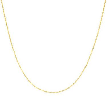 Imagem de Cordão Infantil Rommanel Banhado A Ouro Fio Cabelo De Anjo 35 Cm 530411