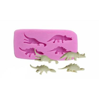 Imagem de Molde De Silicone Mini Dinossauros