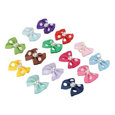 Imagem de GLOGLOW Chapéu para animais de estimação, laço de poliéster multicolorido atraente para gatos