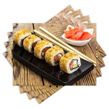 Jogo Jantar Sushi 12 Pçs Cerâmica Comida Japonesa 4 Pessoas