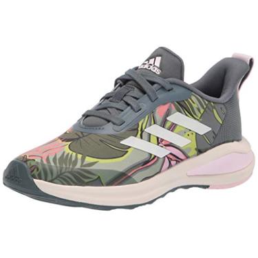 Imagem de adidas Fortarun Graphic Cross Trainer, Blue Oxide/Chalk White/Halo Green, 1 US Unisex Little Kid