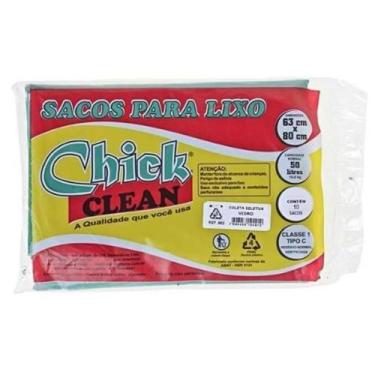 Imagem de Saco Para Lixo 50L Pct Com 10 - Chick Clean