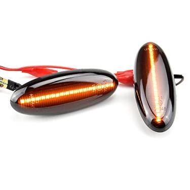 Imagem de QKLsudua 1 par Marcador de pára-lamas dianteiro Marcador de pára-lamas lateral dinâmico Compatível com Ma-zda 323 Fa-milia Protege, Tri-bute 2001-2006, MX-6, Pro-tege, Trib-ute