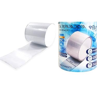 Imagem de FITA TRANSPARENTE SUPER COLA TUDO IMPERMEÁVEL REPARA TUDO