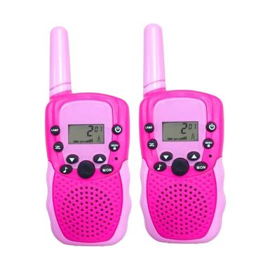 Imagem de Walkie Talkies para Crianças com lanterna lcd iluminada, rosa