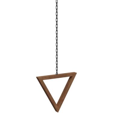 Imagem de Suporte de exibição de roupas com haste de anel de teto de madeira, corrente de ferro forjado, cabide de suspensão de teto, prateleira de loja de roupas femininas, janela de loja de varejo,