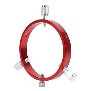 Imagem de Anel de Escopo Guia de 6 Furos, Anel de Guia de Busca Com Parafuso M6 para Telescópio de 70 a 90 Mm, Adaptador de Anel de Montagem de Escopo de Liga de Alumínio para