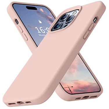 Imagem de Ktele Capa compatível com iPhone 14 Pro Max, capa de silicone líquido de grau AB, [quatro cantos 50 minúsculos airbags à prova de choque] [forro de microfibra macio antiarranhões] Capa de proteção