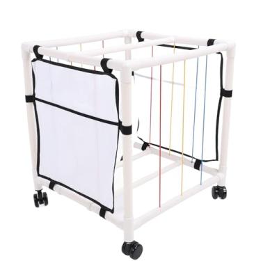 Imagem de Armazenamento de Brinquedos de Pelúcia, Material ABS Premium, Prateleira Organizadora de Brinquedos de Grande Capacidade para Crianças, Fácil Montagem para Quarto de (Rede Estilo