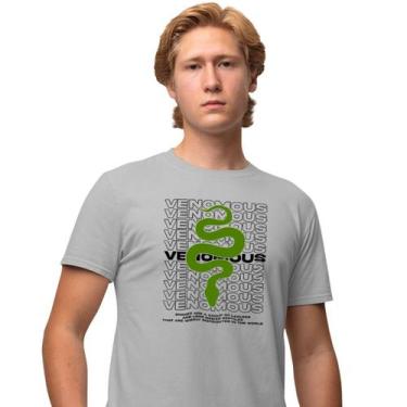 Imagem de Camisa Camiseta Masculina Estampada Venomous 100% Algodão Fio 30.1 Pen