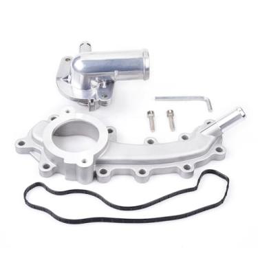 Imagem de CNRAQR 5184653AF Saída de água cruzada do motor e kit de atualização de alumínio para Chrysler 200 200 Dodge Charger Journey Durango Jeep Cherokee 2011-2017