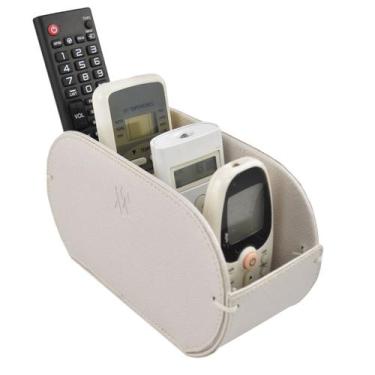 Imagem de Porta Controle Remoto Organizador Mesa Office Designer 1709, Perola