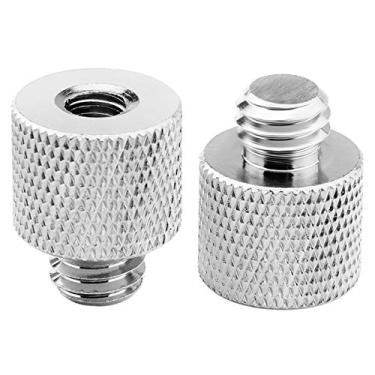 Imagem de JOMLEY Adaptador de 1/4 a 3/8, 2 em 1 para cameras e monitores LCD - Pacote com 2