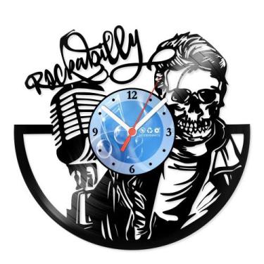Imagem de Relógio De Parede Disco Vinil Música - Rockabilly - VMU-070 - Modernar