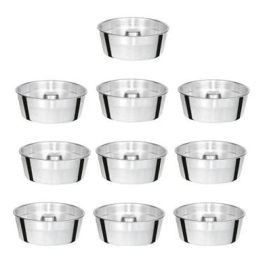 Imagem de Forma De Buraco Pudim Em Alumínio N22 Kit 50 Pçs Assadeiras - ASC