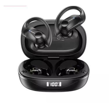 Imagem de LP75 Fones de Ouvido Bluetooth V5.3, TWS Estéreo HiFi, Redução de Ruído, Resistente à Água, Preto