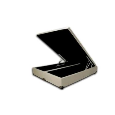 Imagem de Cama Box Baú Viúva Bipartido Blindada 128x188x40cm