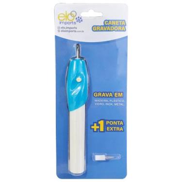 Imagem de Caneta Gravadora Elétrica Grava Metal Jóias Plástico Vidro - ELOO PET