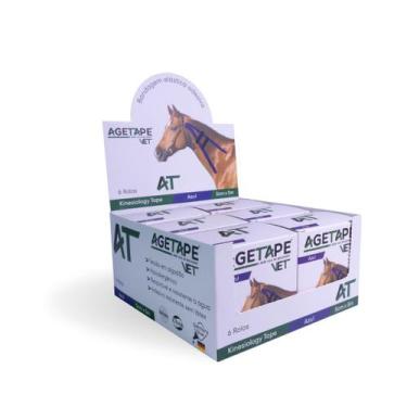 Imagem de Kit 6 Rolos Agetape Vet - 5cm X 5m - Azul Escuro, Azul escuro