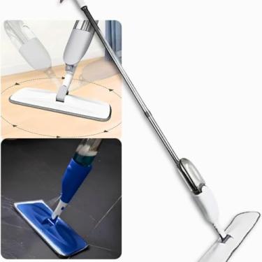 Imagem de Mop Spray 300ml com Cabeça Giratória 360°, Spray Controlado e Refil de Microfibra Reutilizável – Ideal para Pisos Frios, Porcelanatos, Laminados e Madeira