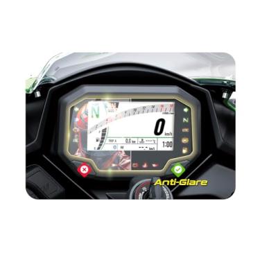 Imagem de IPG Película protetora antirreflexo para Kawasaki 2023-2025 Ninja ZX4RR / 1000SX / Z650 / Z900 Cluster Display Matte Finish Screen Protector Film Ultra Responsive Clarity Anti Scratch, perfeito para