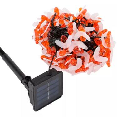 Imagem de Grinalda Pisca Cordão Solar 20 Leds Colorido Abelhas De 5m