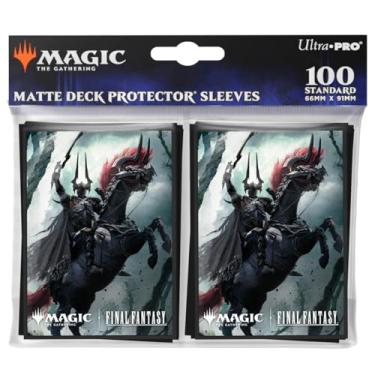 Imagem de Ultra PRO - Final Fantasy x Universes Beyond Summon Primal Odin 100ct Deck Protector Sleeves for Magic: The Gathering | Trading Card Accessories, Collectible Card Game Gear, Final Fantasy Collectibles