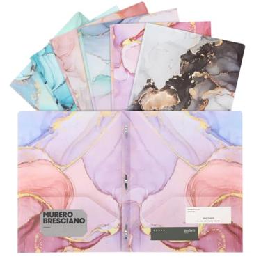 Imagem de Ddaowanx Pastas com bolsos e pontas, pacote com 6, 2 bolsos, 3 garras fofas, pastas de plástico para documentos (6)