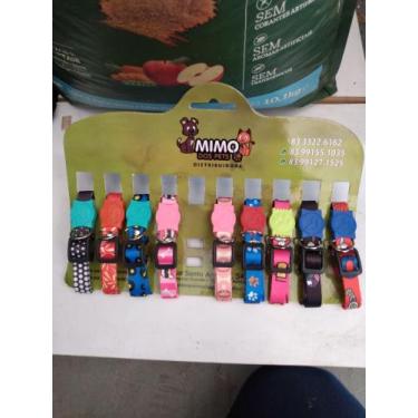 Imagem de Coleiras coloridas p/ cão - Mimo dos pets