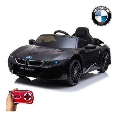 Imagem de Carrinho Elétrico Infantil Importway Bmw I8 Preto 12v Som Luz