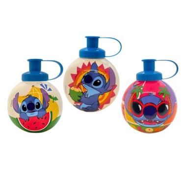 Imagem de Squeeze Garrafinha Infantil Stitch 500ml Bola Lembrancinha - Tiba