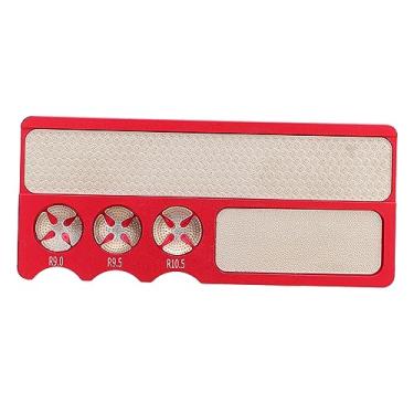 Imagem de Bilhar Pool Cue Tip Tool Profissional Multifunções Portátil Alumínio Pool Cue Dicas Repair Grinder Ferramenta Shaper para jogadores de Snooker e entusiastas de bilhar (Vermelho)