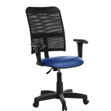 Imagem de Cadeira de Escritório Giratória Mesh com Braço - Azul