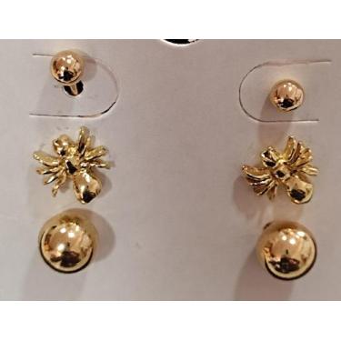 Imagem de Kit 3 Pares de Brincos Segundo e Terceiro Furo Perfeitos para quem ama