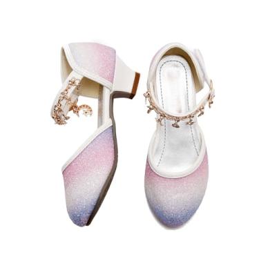 Imagem de Amtidy Sapatos sociais para meninas pequenas Mary Jane – Sapatilhas de balé para festa escolar, Purplestarry, 11.5 Little Kid