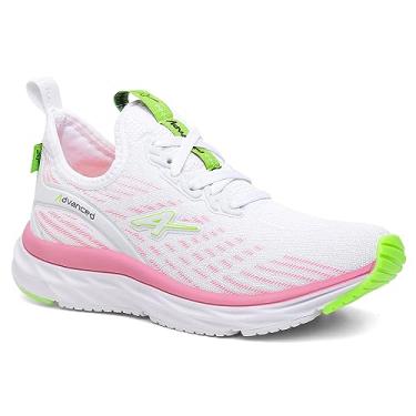 Imagem de Tênis Feminino Corrida Advanced PRO Run Ultra Leve Caminhada Academia Cor:Branco-Rosa;Genero:Feminino;Tamanho:40
