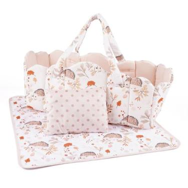 Imagem de Berço de boneca BABESIDE com conjunto de roupa de cama para bonecas de